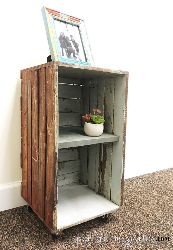 DIY Wood End Table - Spoonful of Imagination